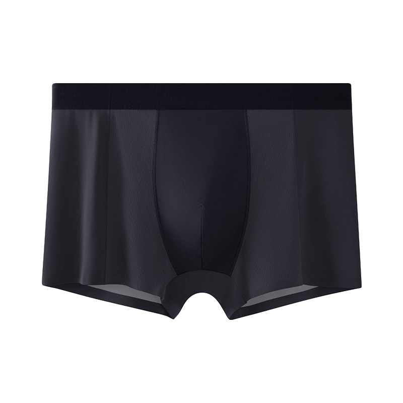 Pantalones de hielo de verano delgadas para hombres, pantalones de aire acondicionado frío, pantalones de malla deportiva transpirables, pantalones de cintura media delgadas sin marcas