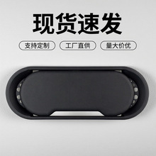 电脑桌面穿线盒ABS线孔盖走线孔办公桌椭圆形线盖装饰板办公家具
