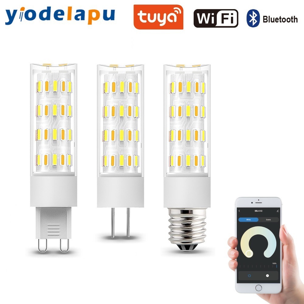 [Cross-border] 2-way graffiti WIFI Bluetooth intelligent dimming color AC230V/120V G9 patch LED lamp beads