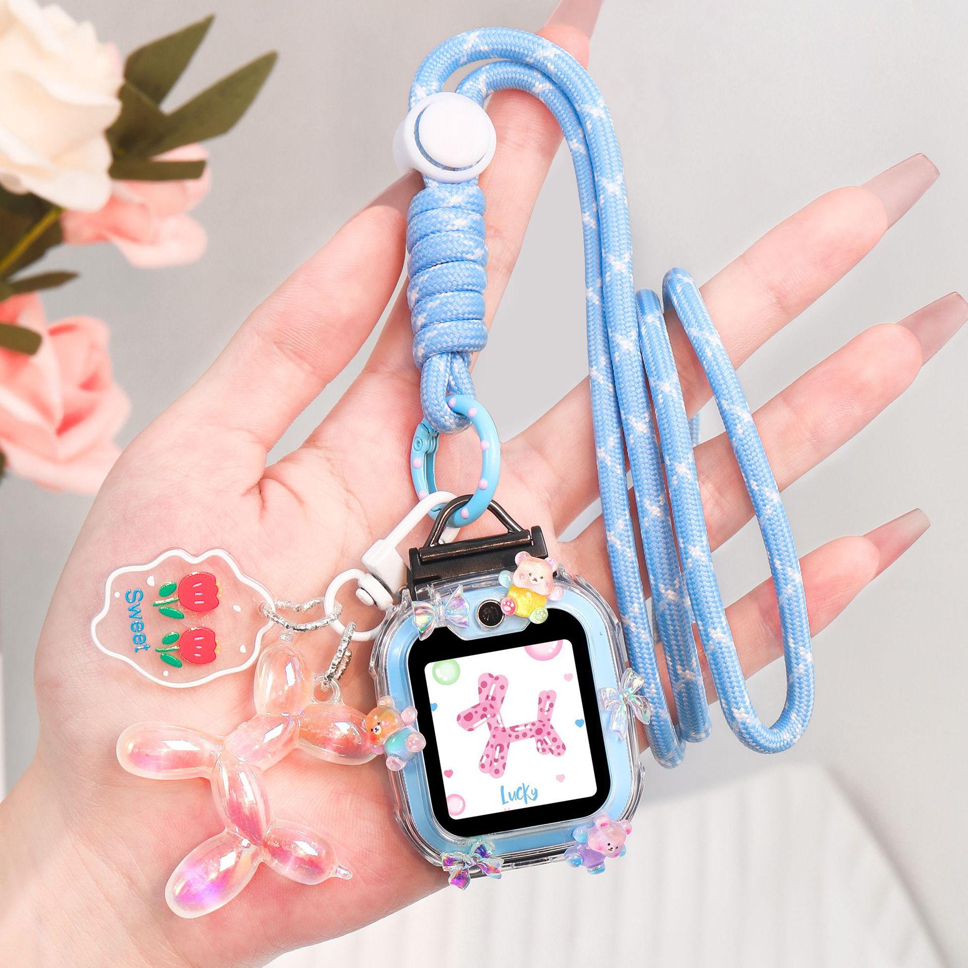 For genius phone watch lanyard z10 luminous z2 Bleo dog z9 stereo z6a cartoon d2 protective case z8
