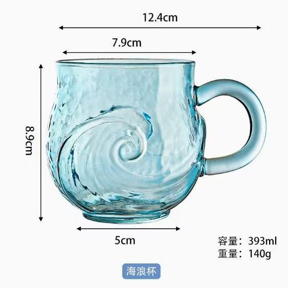 Taza de libro de vidrio pintado transfronteriza pintada Book Mug creativo Book Superposición Taza de café