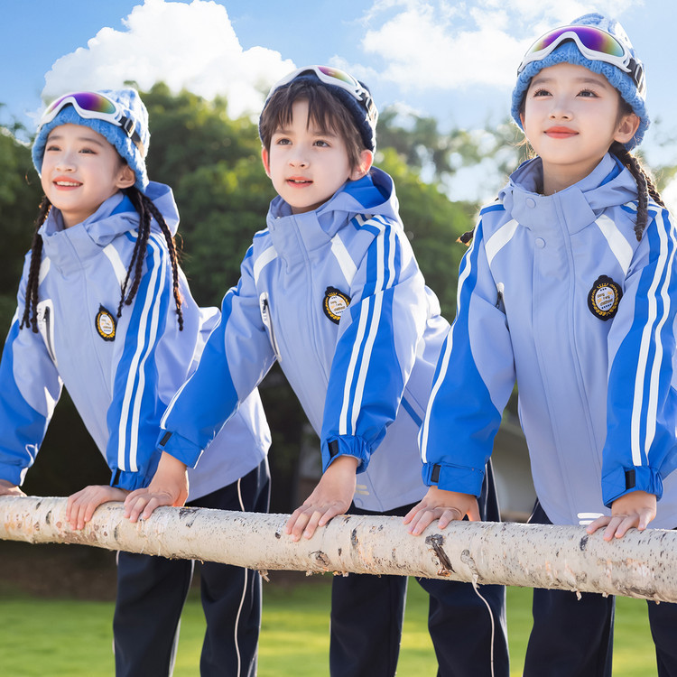 2026 Campus Style Junior High School and Elementary School Students' Spring, Autumn, Winter Sports Jacket Men's and Women's Three-Piece School Uniform Set 2026 Campus Style Junior High School and Elementary School Students' Spring, Autumn, Winter Sports Jacket Men's and Women's Three-Piece School Uniform Set