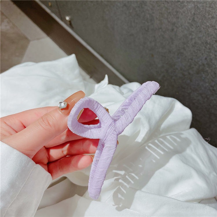 新款纯色超仙抓夹