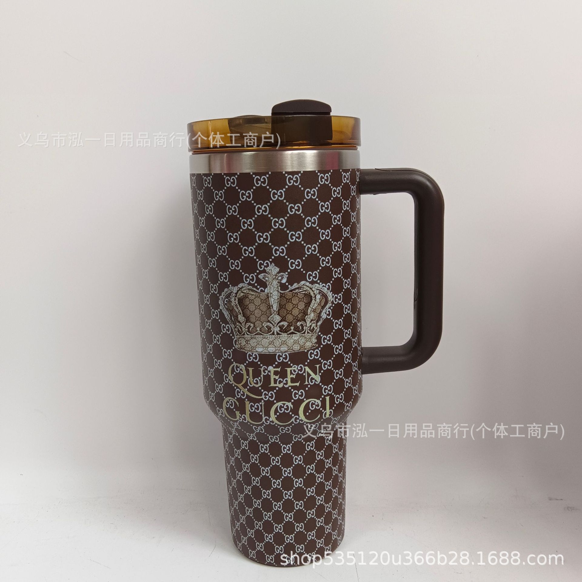 스탠리텀블러 신제품인 40Oz 스테인리스 아이스바 컵은 튜브를 부착한 휴대용 이미지 3