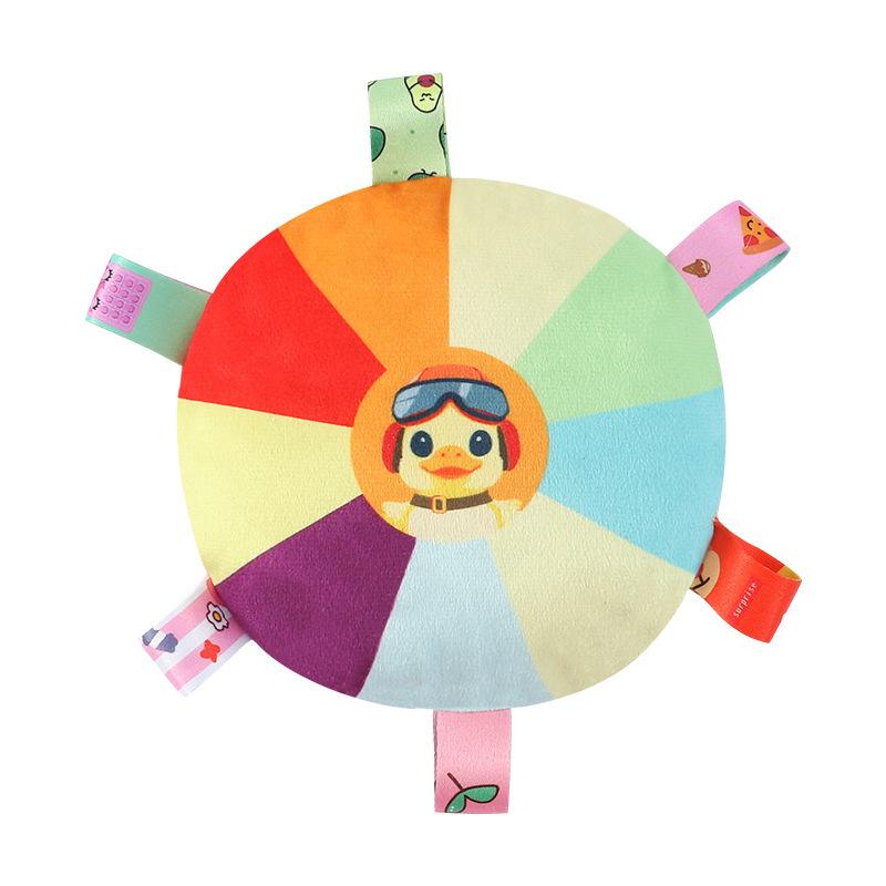 Frisbee de Peluche Sonoro para Perros de Peluche Resistente a Mordeduras para Entrenamiento