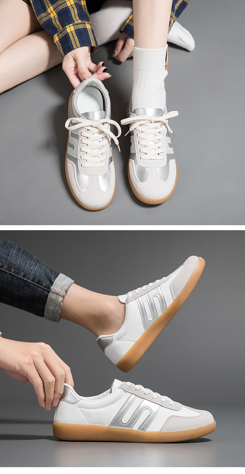 2024 neue Paar Training Runde Kappe Casual Board Lace up Kleine Weiße Schuhe frauen Herbst F8816_voghion.com