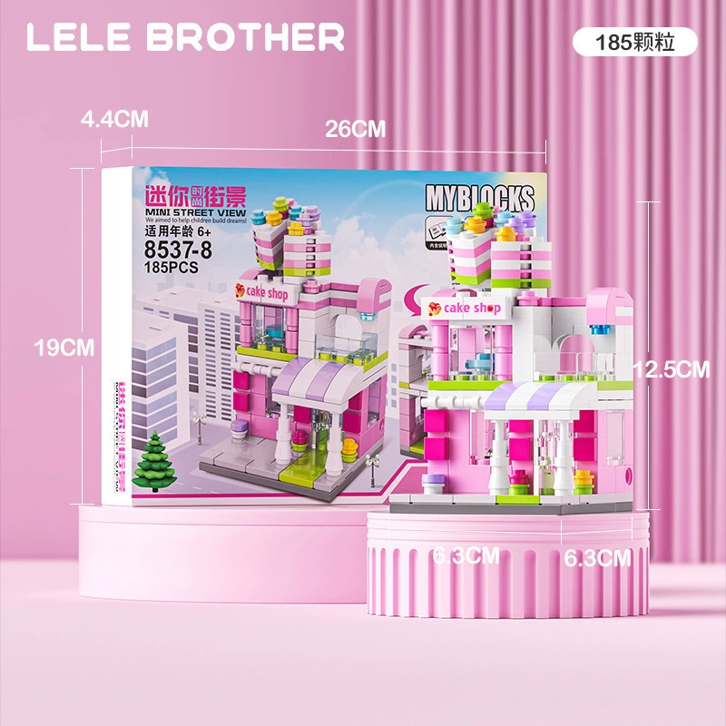 Набор конструкторов Lele Brothers Crea Street — коммерческие фаст-кавитированные мини-наборы, ABS, различное количество деталей