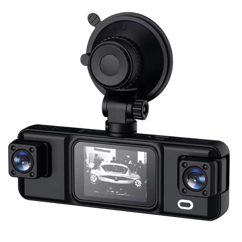 New cross-border dashcam with HD 1080 four-camera recording, WiFi mobile phone connectivity, reversing image, night vision, and four lenses