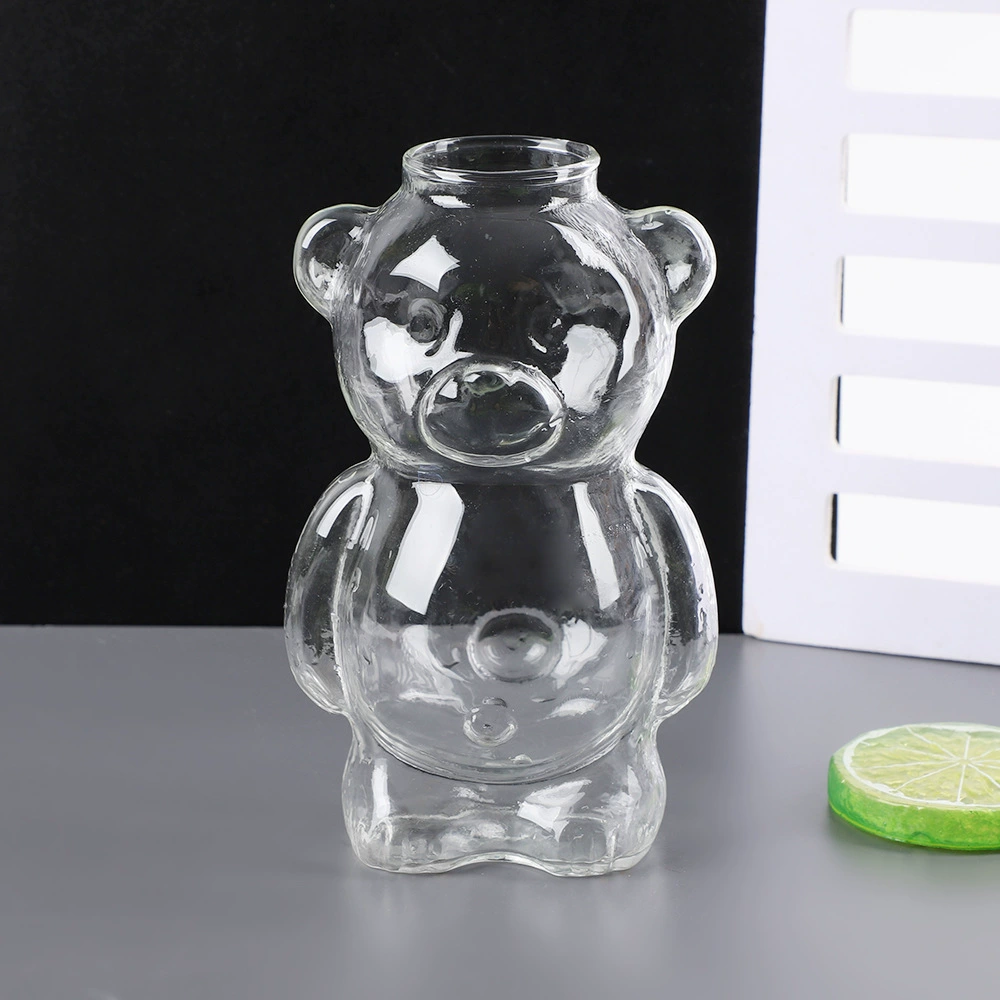 Милый стеклянный кофейный чайный cup, с маленькими медведями, интернет-звезда