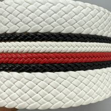 7CM宽PU皮革编织组合带子-凉鞋凉拖鞋材辅料经典搭配流行元素欧美