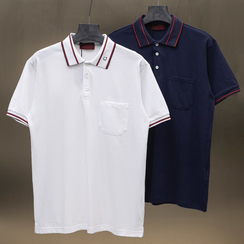 26 Light Luxury Trendy Brand Summer New Style Polo Shirt with Striped Letter Logo Print Short-Sleeve T-Shirt for Men and Women Simple Polo Shirt 26 Light Luxury Trendy Brand Summer New Style Polo Shirt with Striped Letter Logo Print Short-Sleeve T-Shirt for Men and Women Simple Polo Shirt