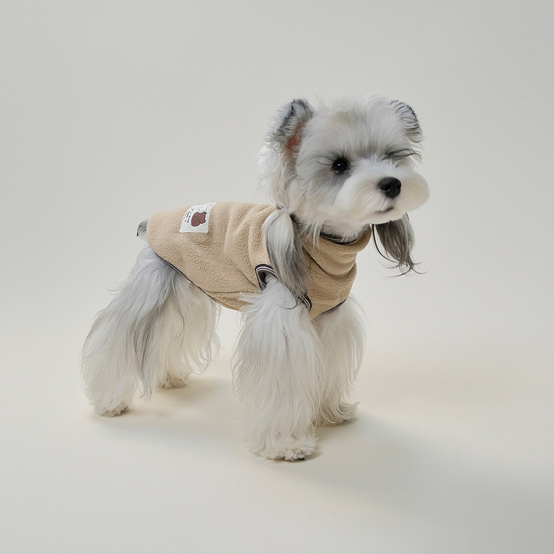 Rudywear dog autumn and winter clothing, high-neck, fleece-lined, warm coat for small dogs, suitable for Schnauzers, Teddy dogs, and Bichon Frises Rudywear dog autumn and winter clothing, high-neck, fleece-lined, warm coat for small dogs, suitable for Schnauzers, Teddy dogs, and Bichon Frises