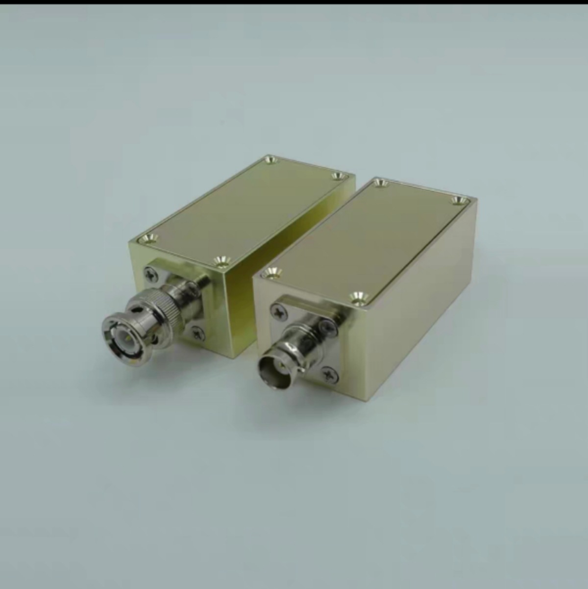 BNC外壳铝材屏蔽盒长60mm宽30mm高25mm射频盒子电磁屏蔽铝壳金属