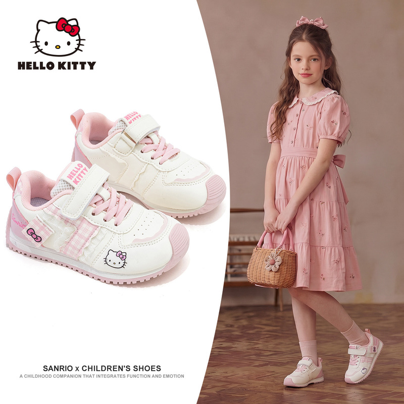 Hello Kitty girls' sneakers, cute outdoor running shoes for girls, stylish new model Hello Kitty girls' sneakers, cute outdoor running shoes for girls, stylish new model