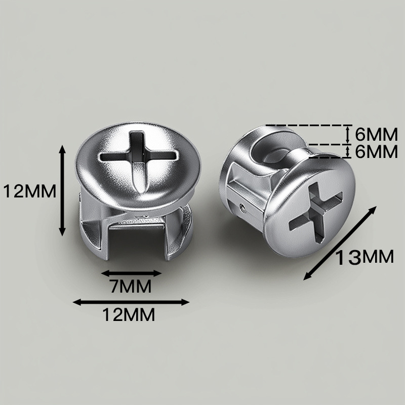 3 - en - 1 excéntrica 12 / 15 placa de bloqueo tuerca armario sujetador de desmontaje 3 - en - 1 conector
