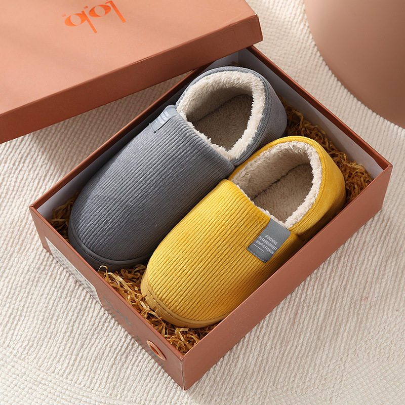 2020冬款新款棉月子鞋家居室内防滑厚底地板女款鞋秋冬情侣保暖鞋|ms