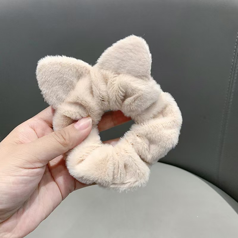 Nuevo lazo de raso estampado, coletero de encaje elegante estilo chino, cuerda para el pelo de cola de caballo al por mayor