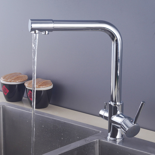 Cross-border all-copper three-in-one water purifier kitchen faucet hot and cold household sink faucet sink sink faucet
