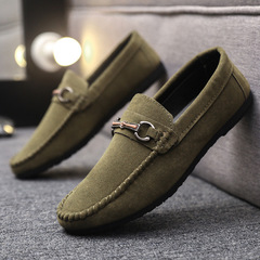 British boys' shoes soft sole leather men's loafers shoes men's thick sole spring spirit young man's formal wear