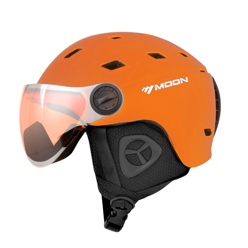 Casco integrado Espejo naranja