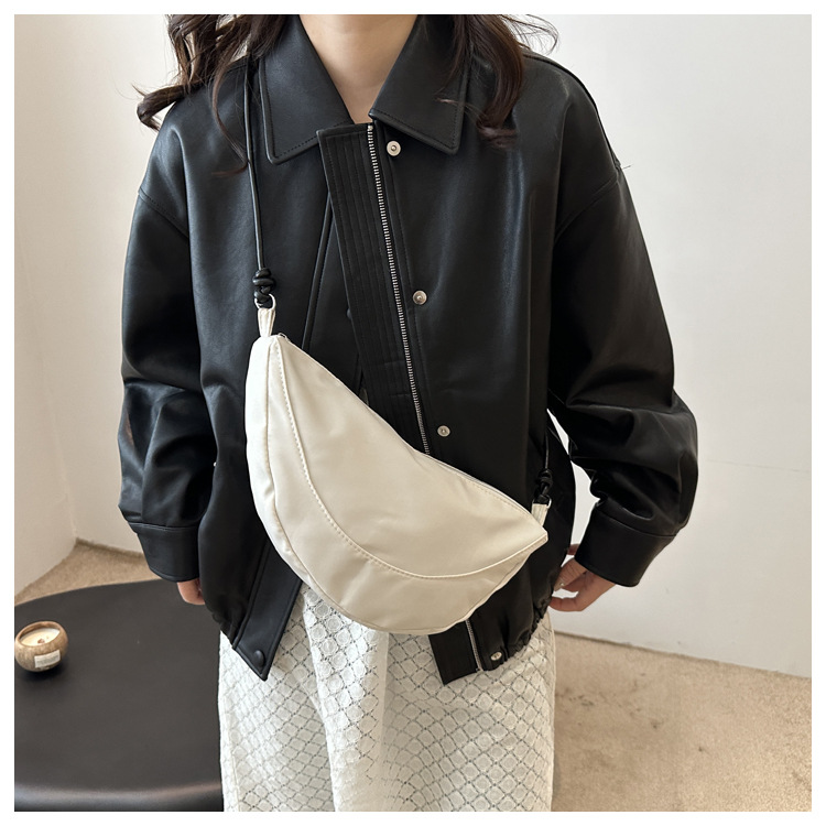 Oxford fabric 2024 casual new style with contrasting colors, light and simple, single-shoulder crossbody, underarm dumpling bag for women undefined