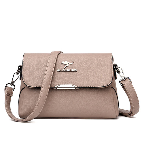 Midlife Women's Bag 2024 Summer New Mother Bag Korean Style Single Shoulder Crossbody Bag Simple Midlife Women's Bag Trendy Small Square Bag