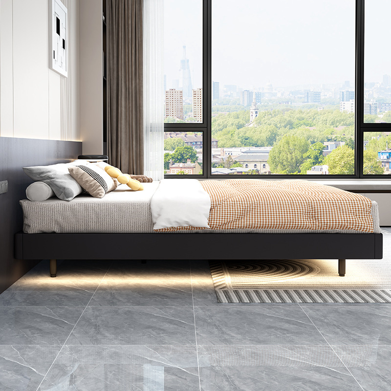 Modern skeleton for bed for double from natural wood