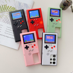 カラースクリーンゲーム機はサムスンs 24ultra携帯ケースs 23レトロレトロ充電s 20ソフトエッジ保護カバーを適用します。