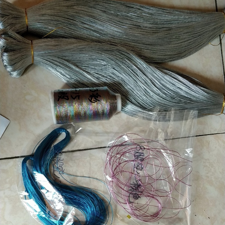 直径1mm细一点的亮金包股线3毫米银丝织造银色扁型带手作创意