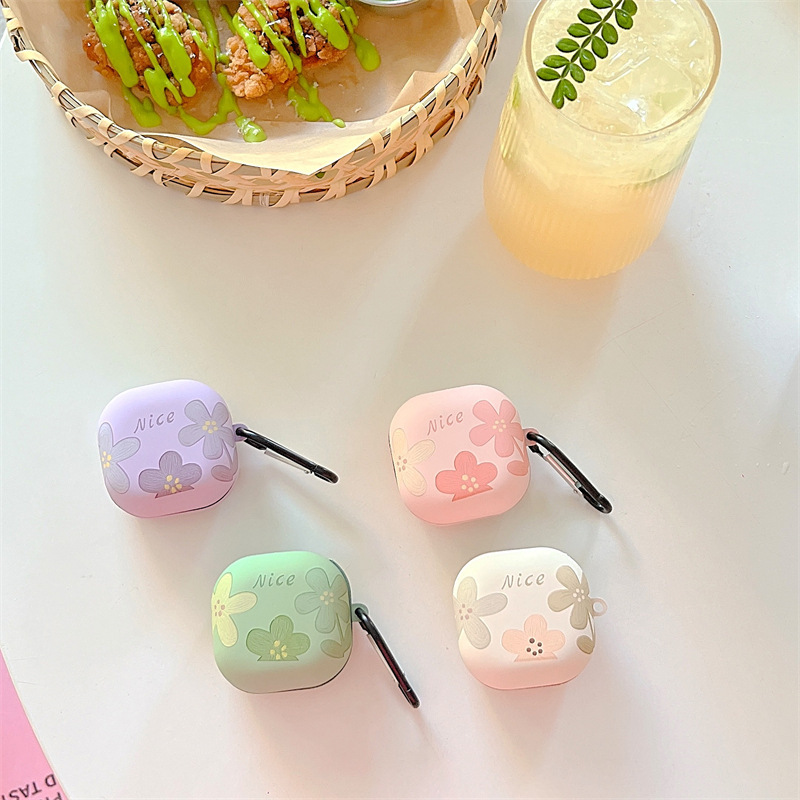 Applicable to Samsung buds2 pro wireless Bluetooth headset protective cover ins frosted soft shell flower budspro soft