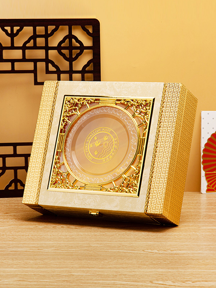 新款燕窝包装盒100克250克空盒子礼盒燕窝礼品盒八角木盒批发