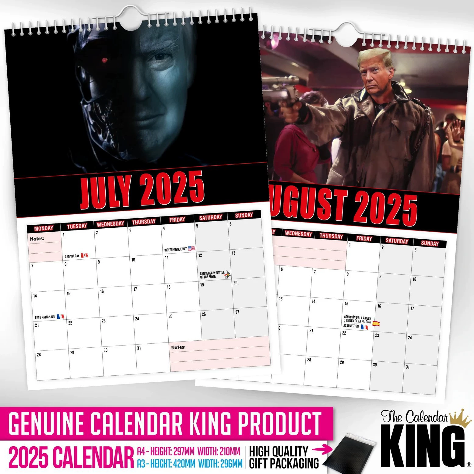 The trump I Naa Tor -2025 Will Calendar // Funny / Quirky / Chr