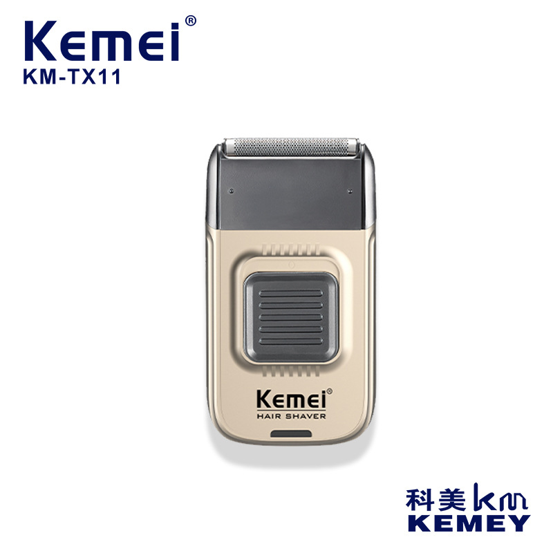 Afeitadora Eléctrica Kemei para Hombre, Recortadora de Barba Recargable Profesional para Uso Doméstico KM-TX11