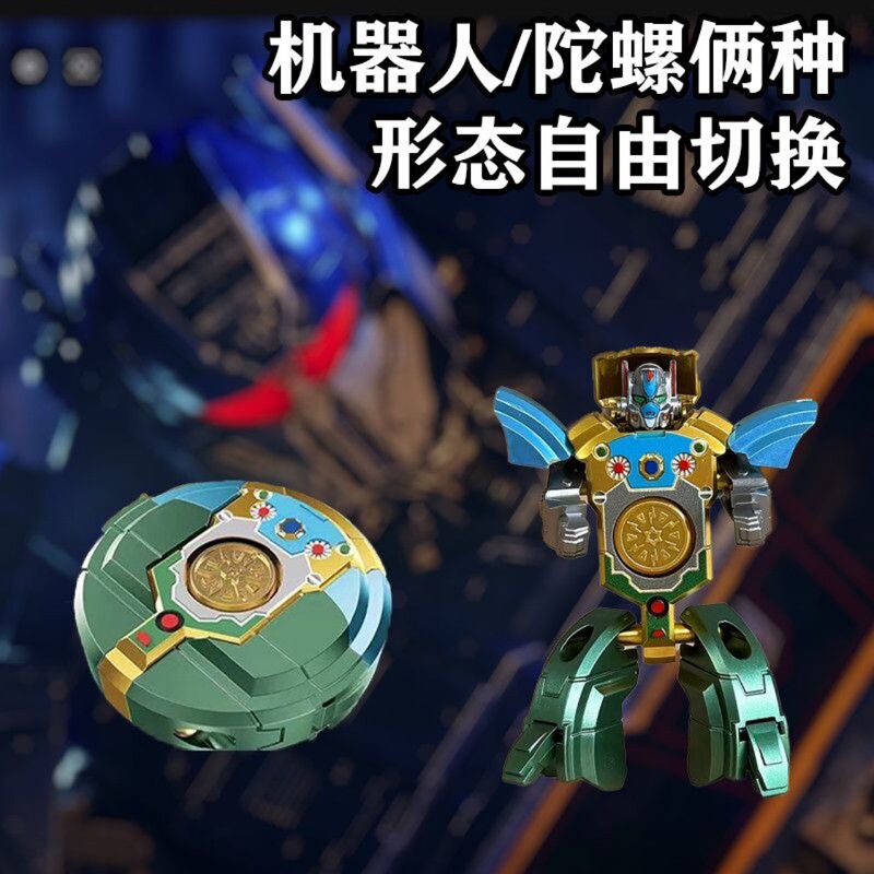 新款变形机器人指尖陀螺手指旋转变形二合一男孩解压神器玩具礼物|undefined