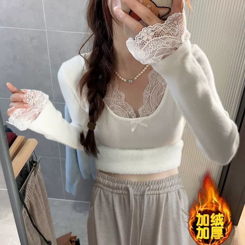 Чисто желание носить нижнюю рубашку для женщин 2024 осень и зима