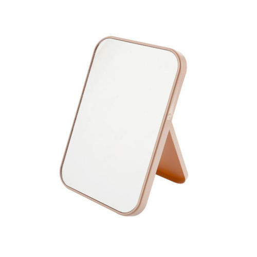 Mirror Desk Vanity Mirror Square Desktop Single-Sided Princess Dressing Mirror Foldable High-Definition Mirror Home Small Mirror