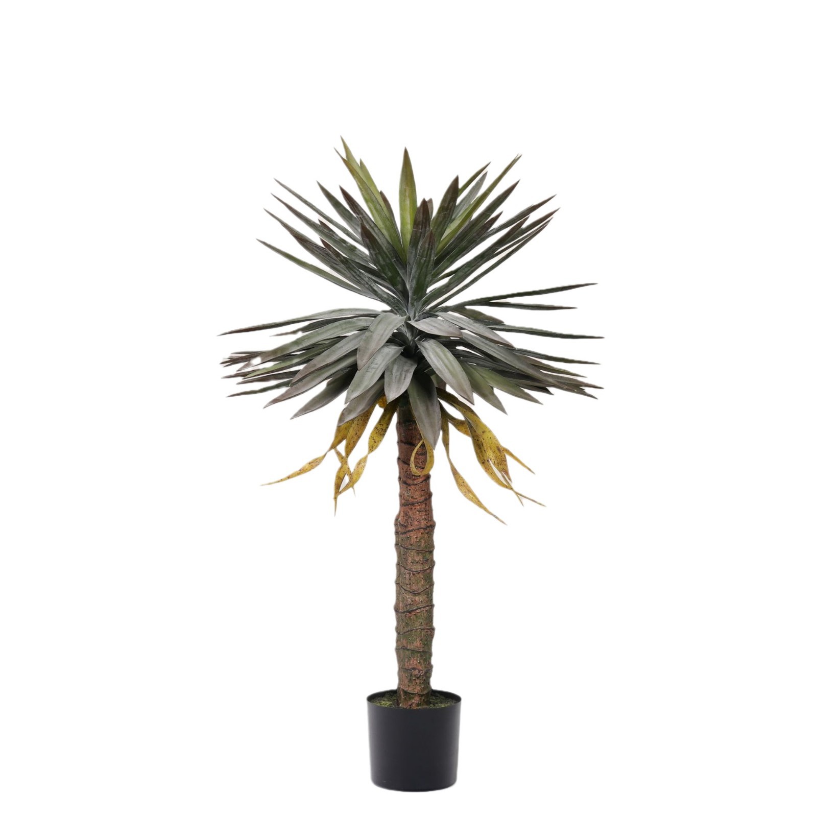 Simulación de agave de hoja gruesa, falsa planta en maceta, planta tropical, decoración del centro comercial, árbol de sangre de dragón, falsa planta verde, paisaje