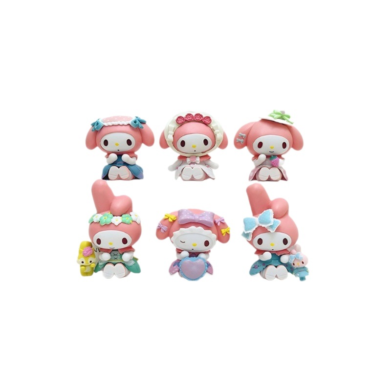 Melody caja ciega moda juegos de PVC hechos a mano adornos perimetrales regalos juguetes series de muñecas regalos al por mayor