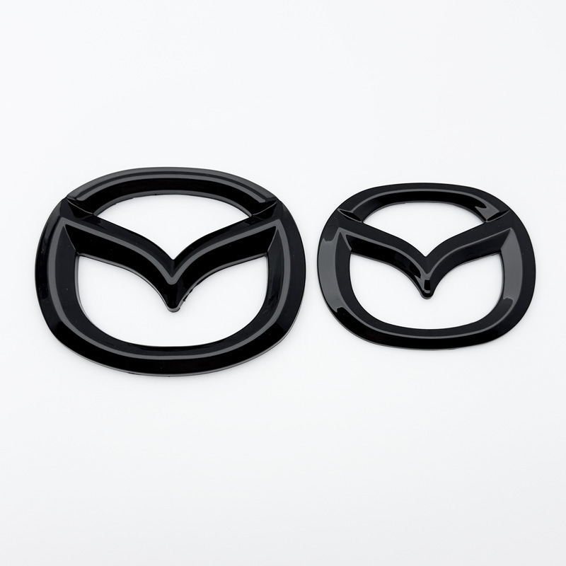 Suitable for Mazda 3 Angkesela Atez Cx4 Cx30 Cx-5 Black Warrior Front and Rear Logo Cover Stickers