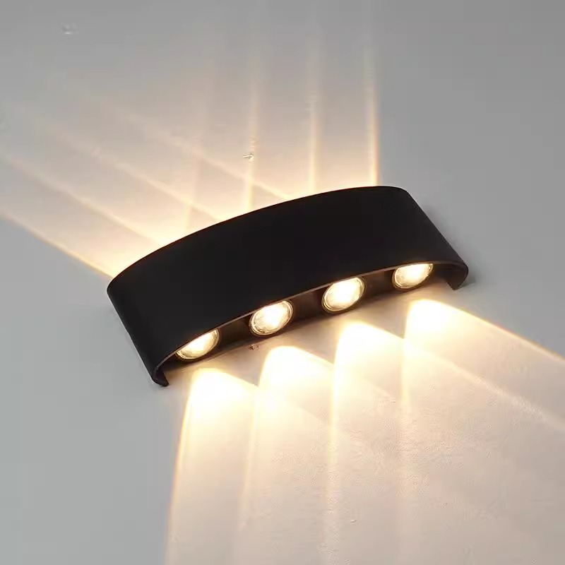 Lámpara de pared impermeable para exteriores Lámpara de pared led de doble cabeza para exteriores minimalista nórdico