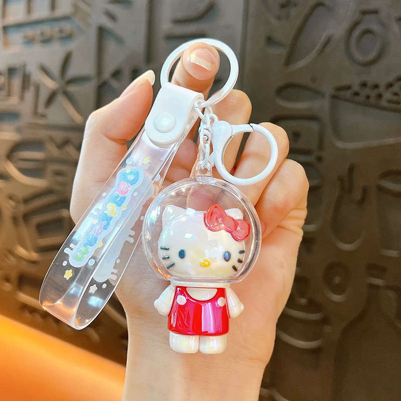 漫画スペースカピバラ電気メッキカピバラキーホルダーかわいいバッグペンダント人形カップルペンダント小さなギフト|undefined