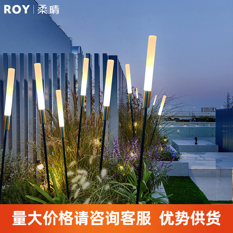 LED luminoso acrílico Reed lámpara impermeable Parque comunidad Departamento de Ventas al aire libre Lámpara decorativa del paisaje