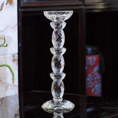European crystal glass candle holder candlelight dinner wedding wedding candle holder props table decoration candle holder ornaments