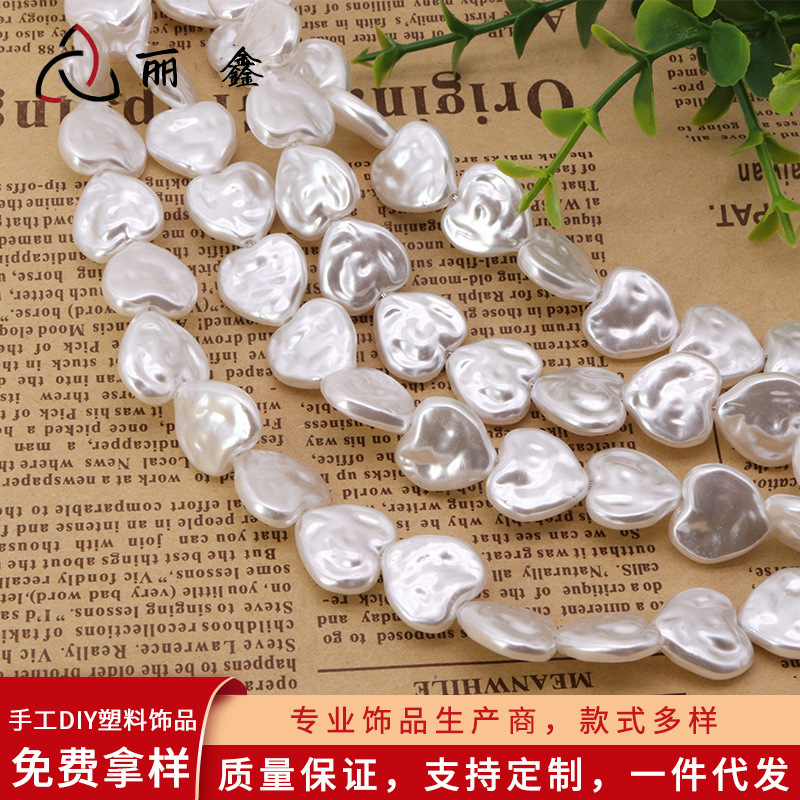 Beads heart shaped pearl
