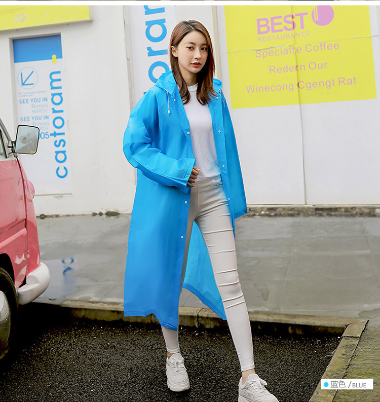 mefine Mingjia EVA fashionable Adult hiking Raincoat, colorful outdoor travel hiking breathable portable raincoat detail image 12