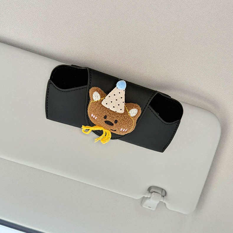 2025 New Car Glasses Case, Car Sun Visor Glasses Clip, Car Sunglasses Holder, Cute for Girls