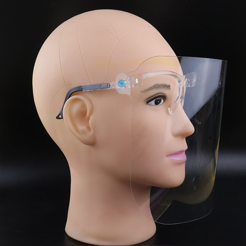 Frame mask PC plastic transparent visor adjustable anti-fog anti-oil splash riding dental full face protective mask