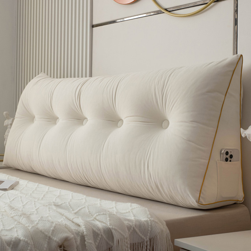 Bedside Cushion, Bedroom Pillow, Bedside Cushion, Raised Tatami Large Backrest, Triangle Student Dormitory Backrest Pillow