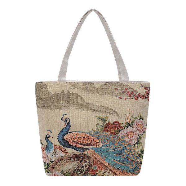 Double-sided capacious shopping bag for mother and baby