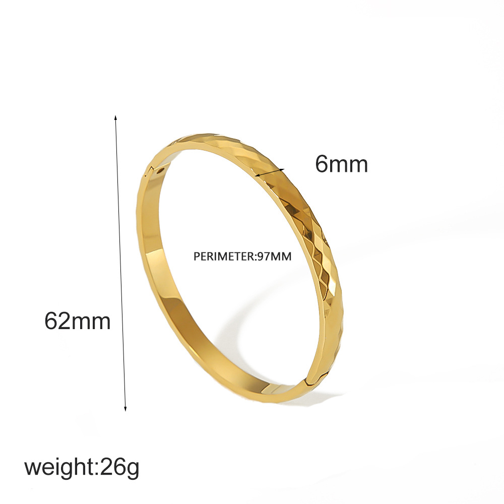 Nuevo estilo europeo y americano de diamantes ondulados pulseras de acero de aluminio no se desvanecen pulseras de acero inoxidable de alta calidad joyas